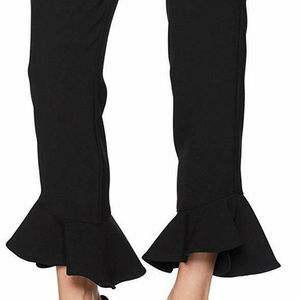 Womens Pants Black Size 6X26 Capris Cahuenga Ruffl